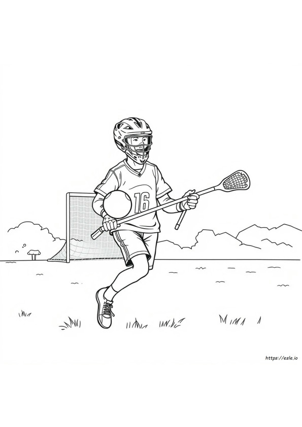 Gambar Mewarnai Lacrosse