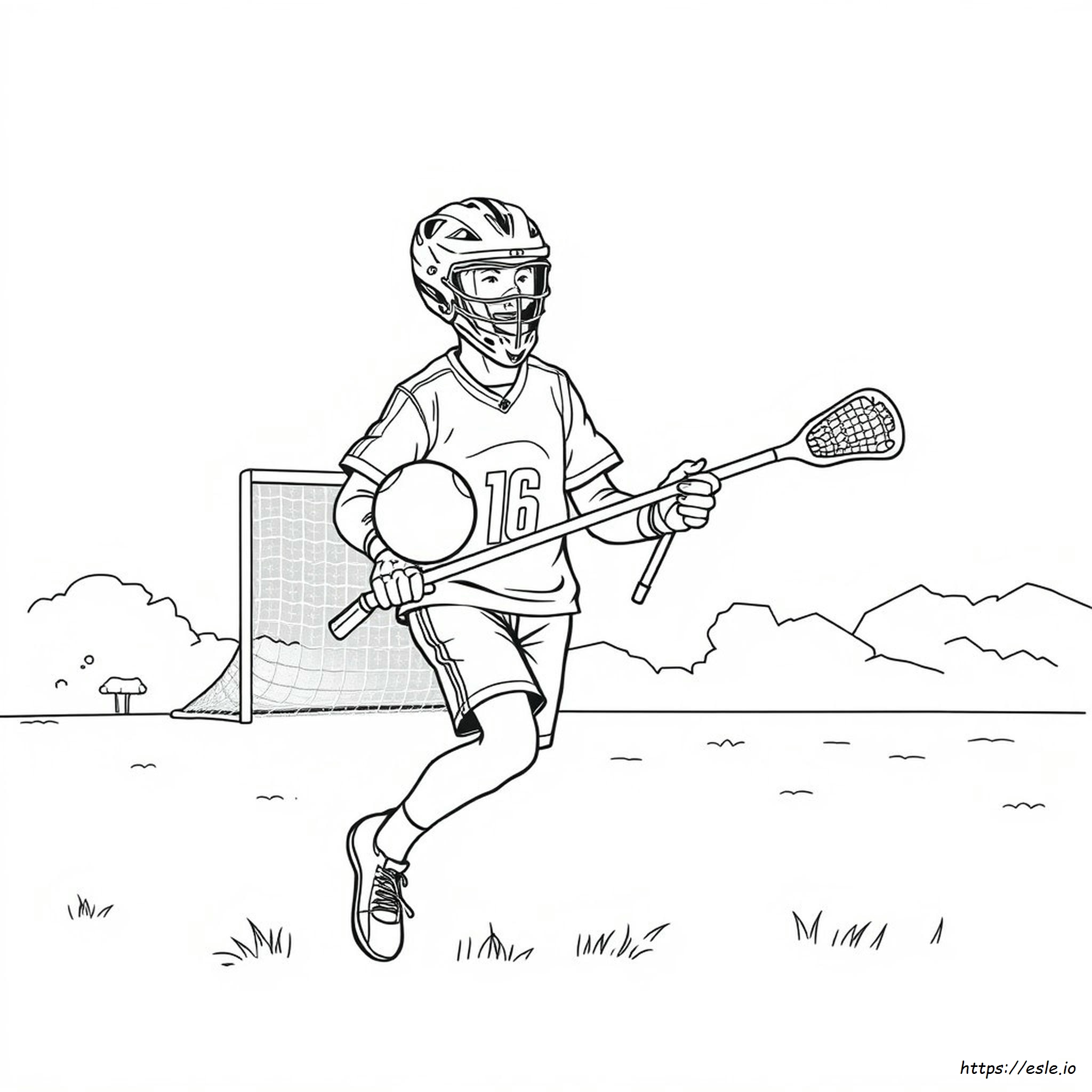 Gambar Mewarnai Lacrosse