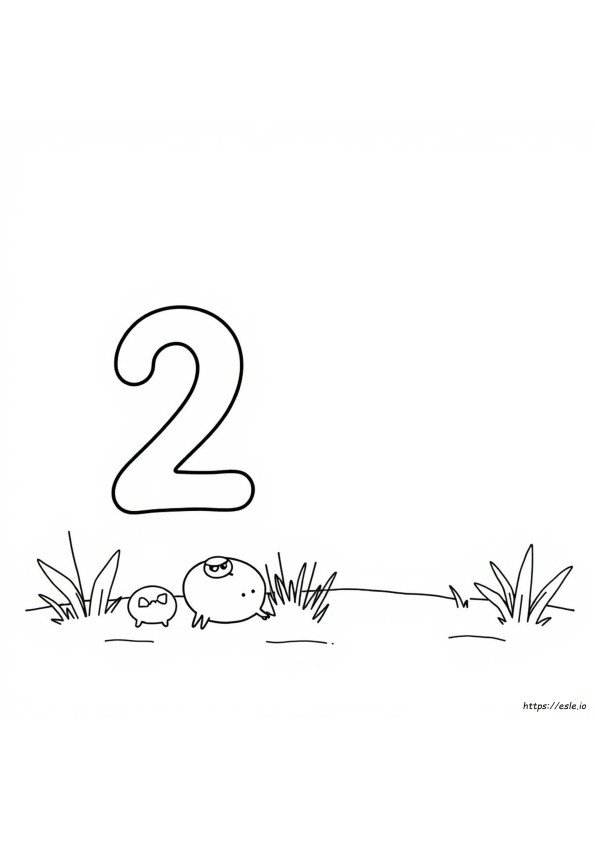 Numero 2 Da Colorare