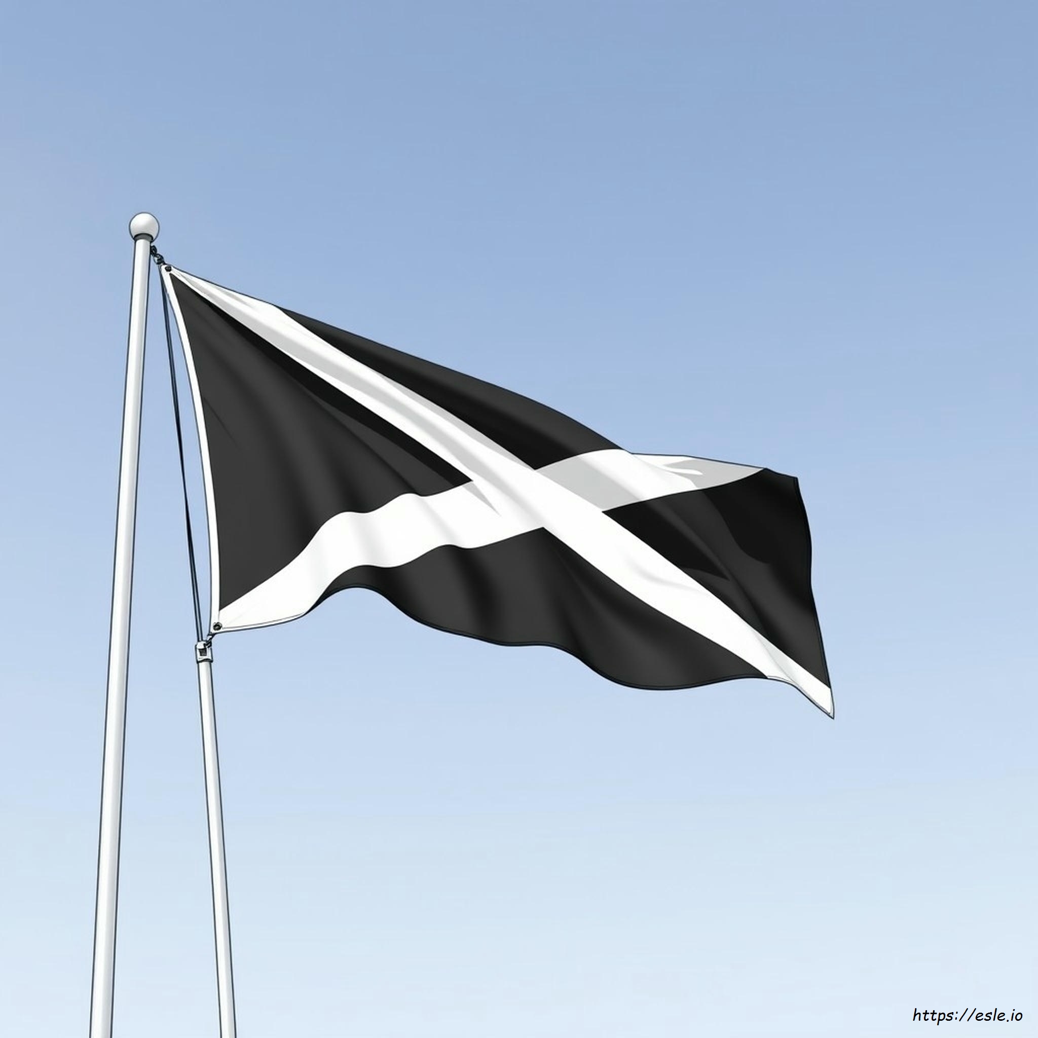 Bandera De Jamaica Para Colorear