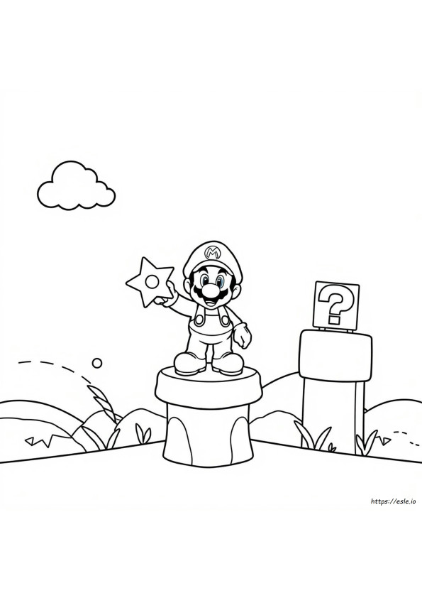 Mario Bros Wonder Halaman Mewarnai