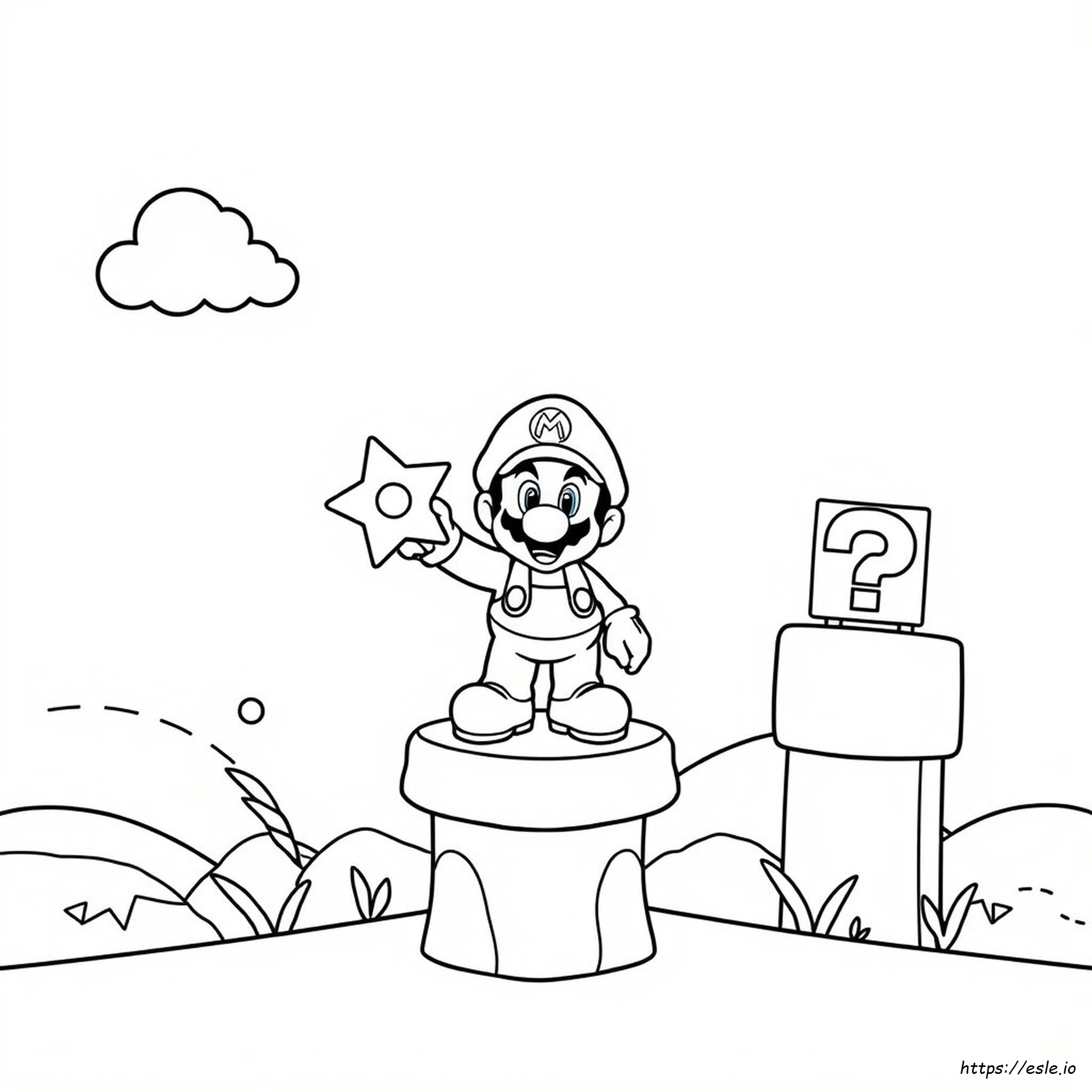 Mario Bros Wonder Páginas Para Colorear