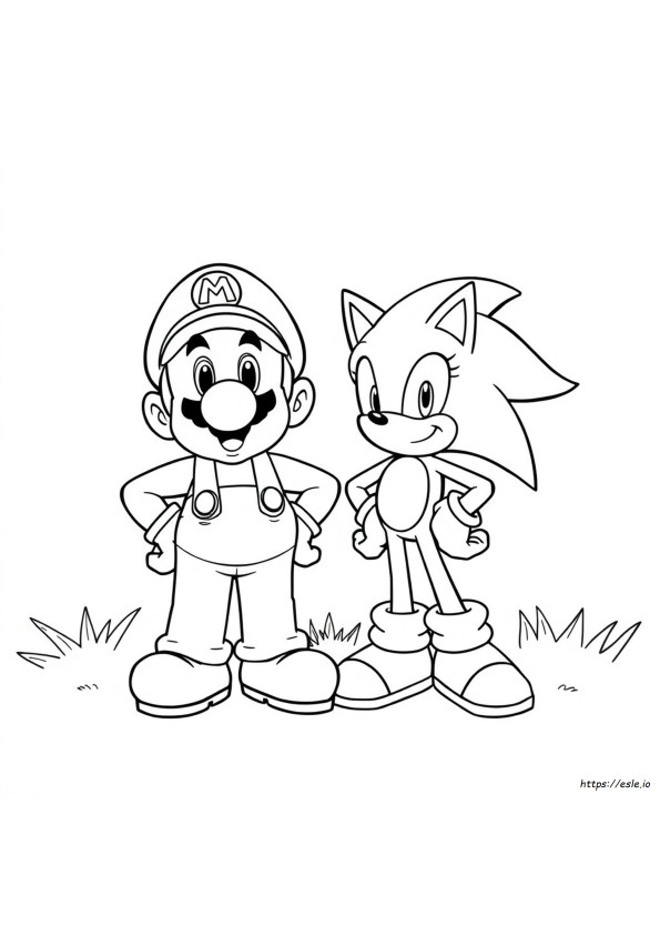 Super Mario Dan Sonic Gambar
