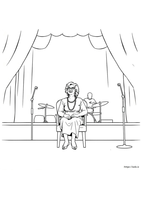 Aretha Franklin Gambar Mewarnai