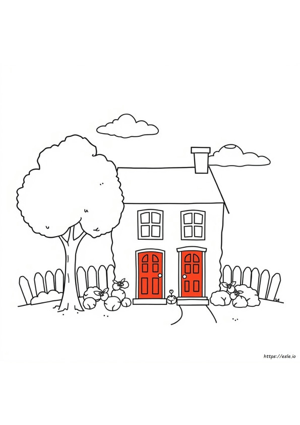 Gambar Mewarnai Rumah