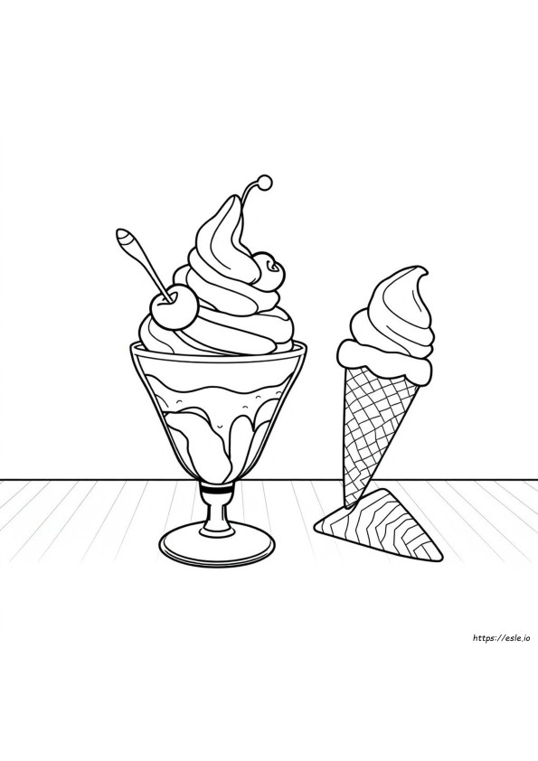 Immagine Di Gelato Da Colorare