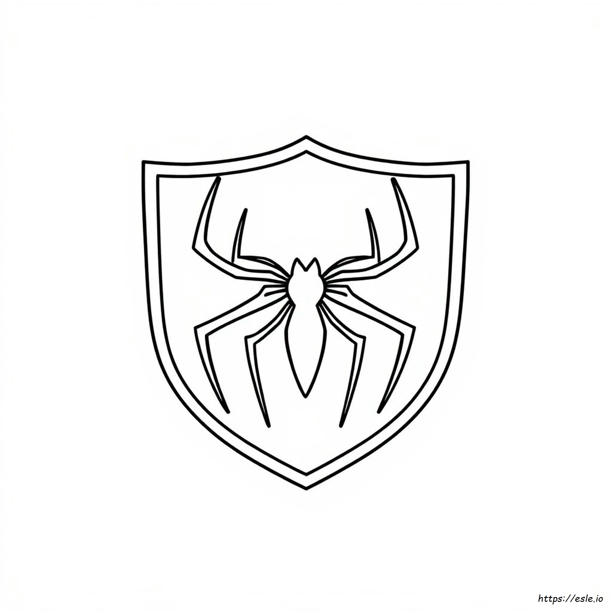 Spiderman Symbol Coloring Page