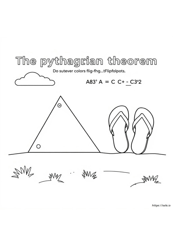 Der Satz Des Pythagoras Färbeaktivität Flip Flops Antwortschlüssel Pdf