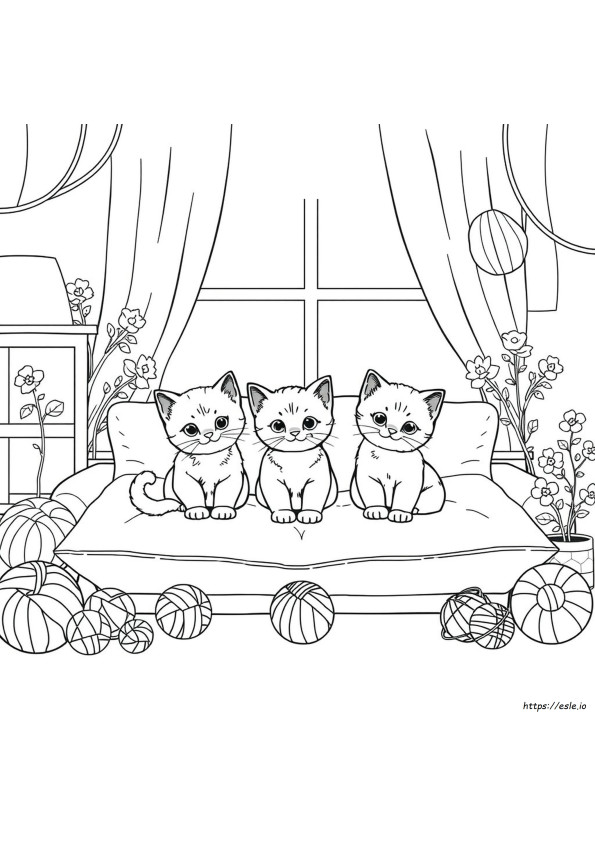 Gambar Mewarnai Super Kitties Dapat Dicetak Gratis