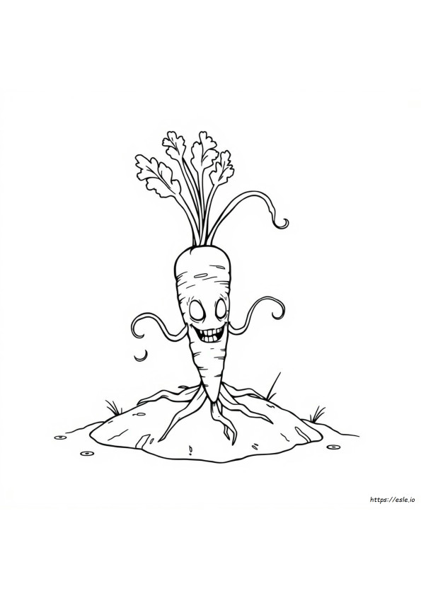 Creepy Carrots Coloring Page