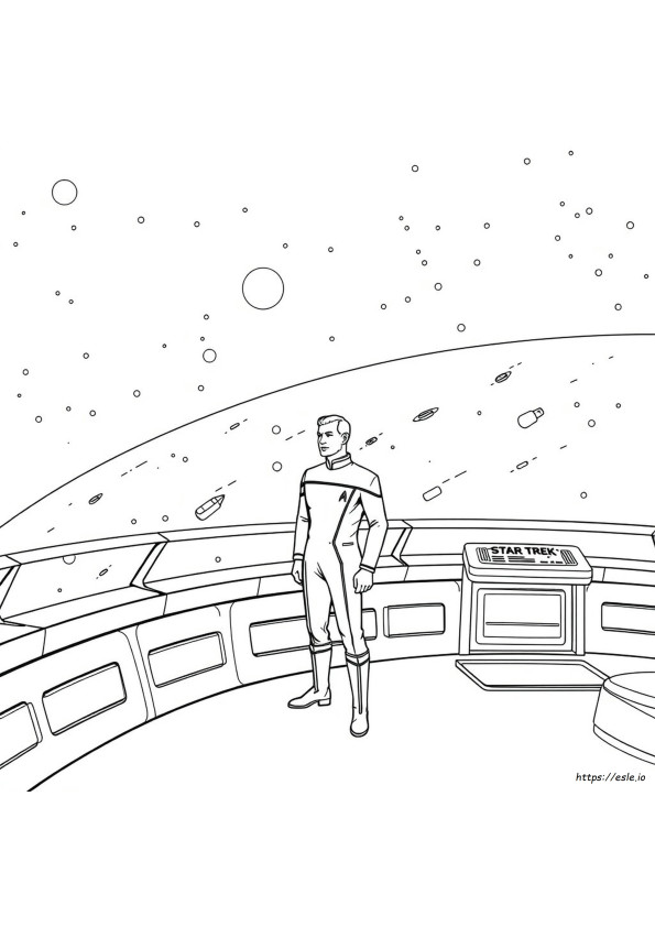 Star Trek Generasi Selanjutnya Gambar Mewarnai