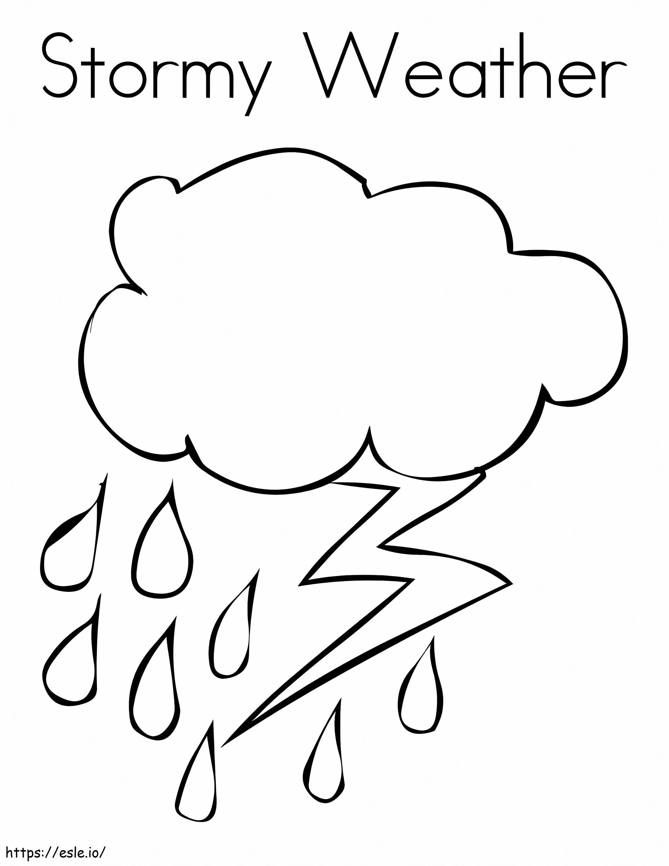 Stormy Weather coloring page