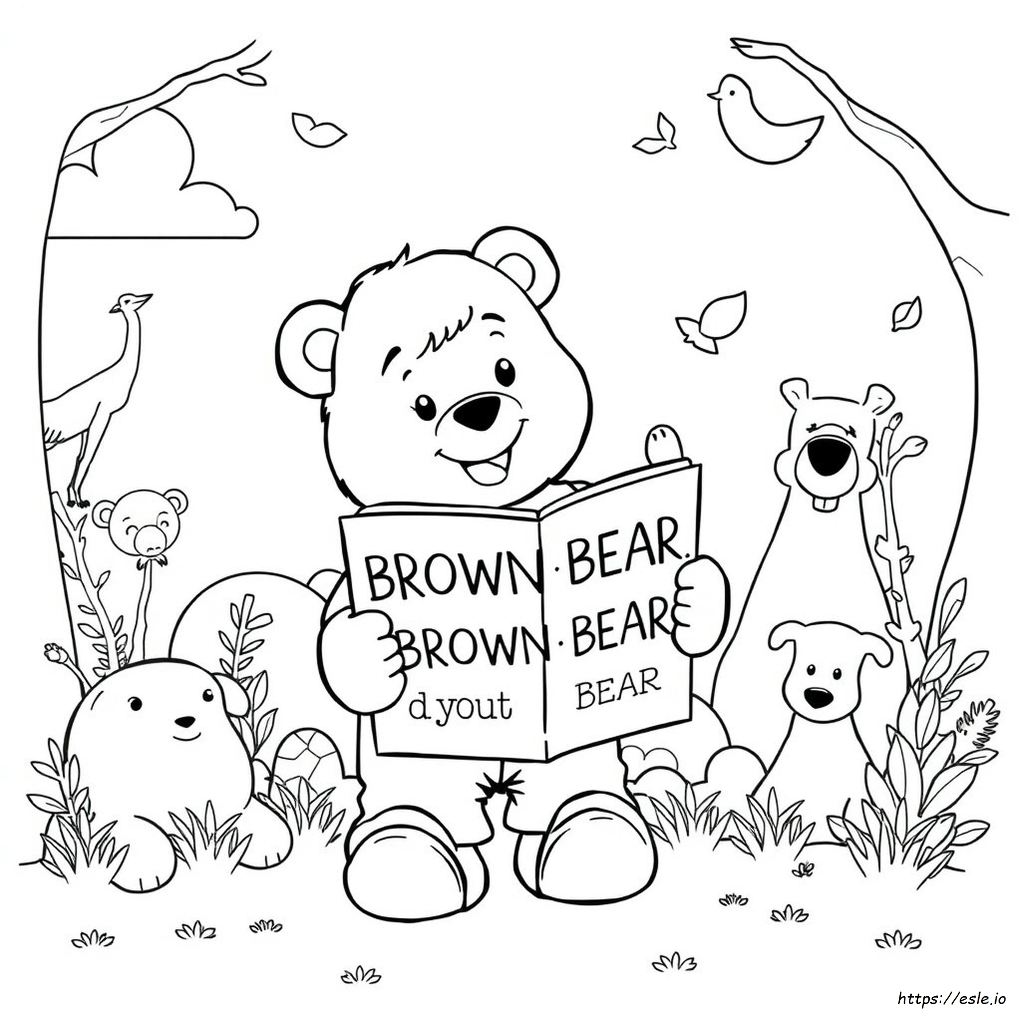 Brown Bear Brown Bear What Do You See Coloring Pages