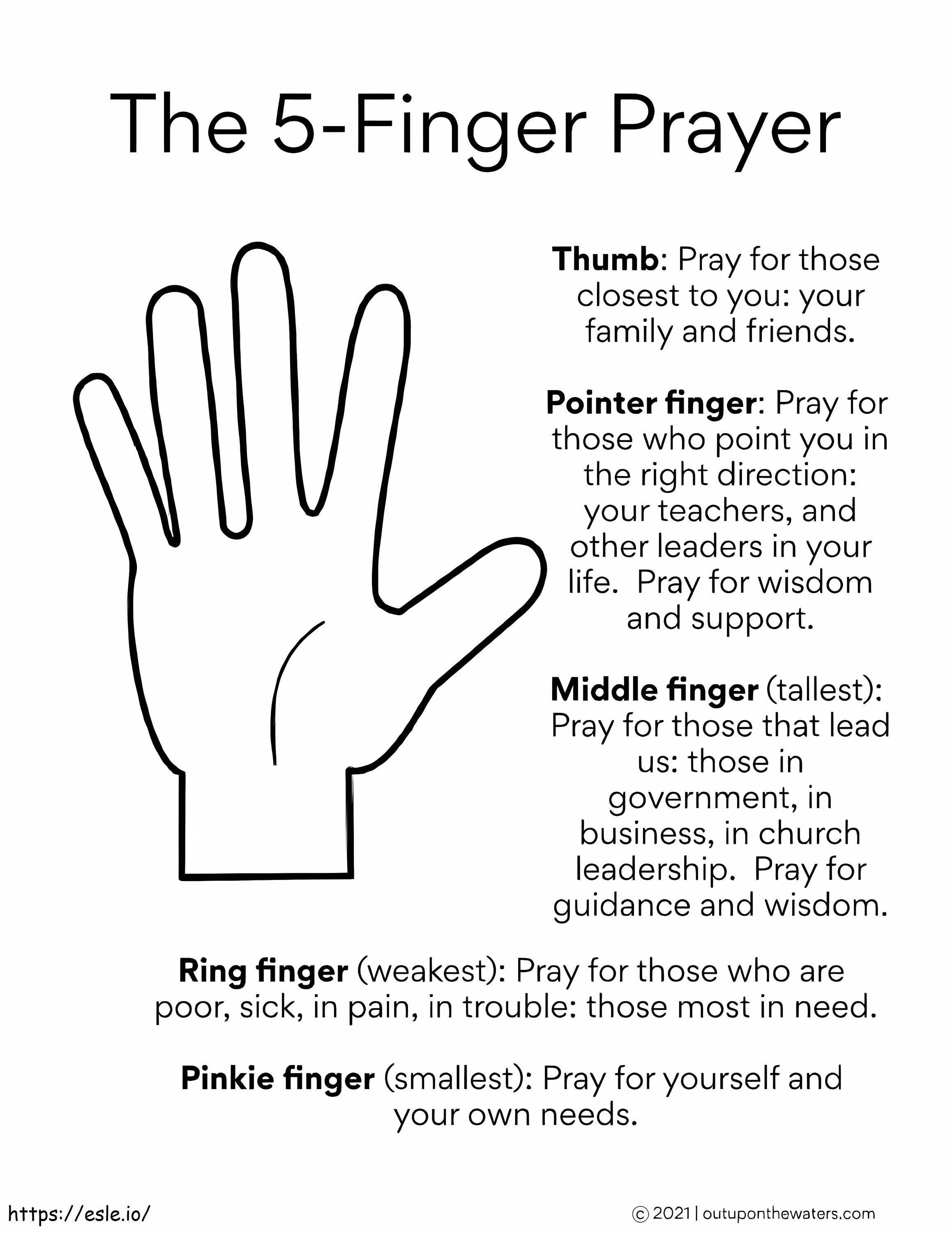 Darmowe ręce modlitewne do wydrukowania kolorowanka