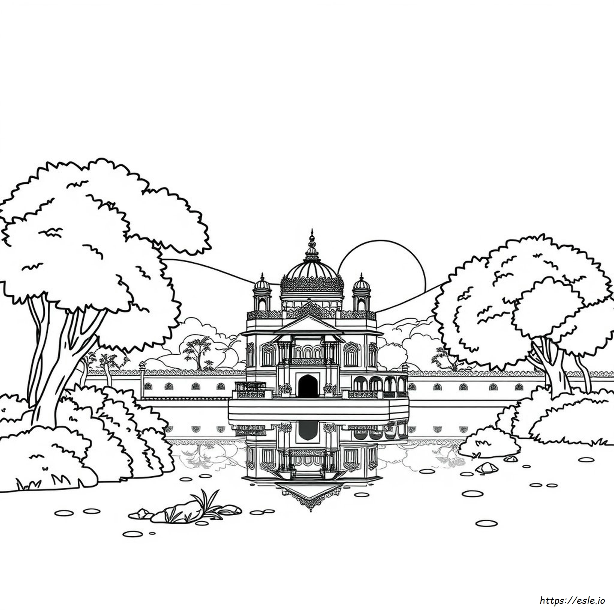 Tempio D'oro Da Colorare