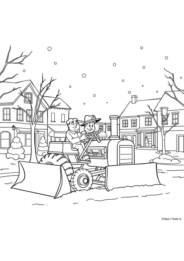 Mike Mulligan Dan Sekop Uap-Nya Halaman Mewarnai