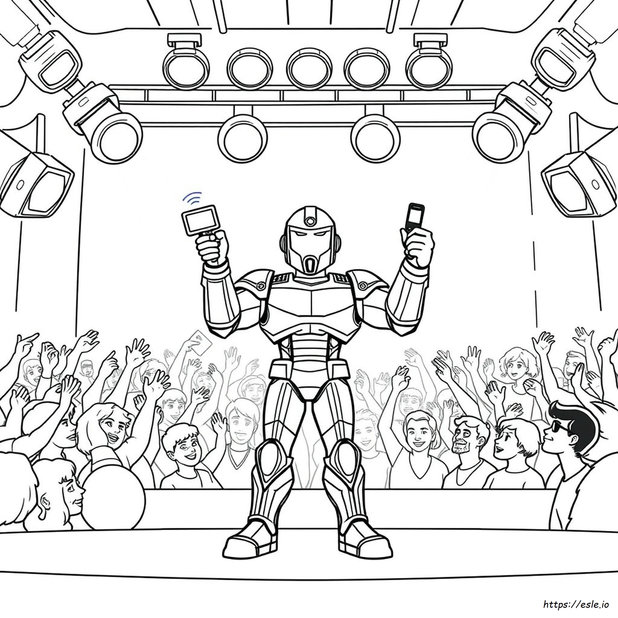 Titan Tv Man 3.0 Coloring Page