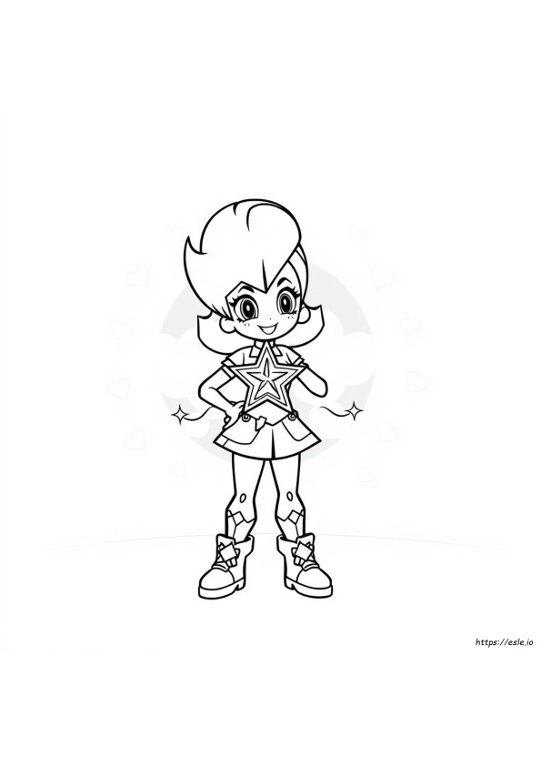 Glitter Force Doki Doki Mewarnai Gambar Glitter Ace