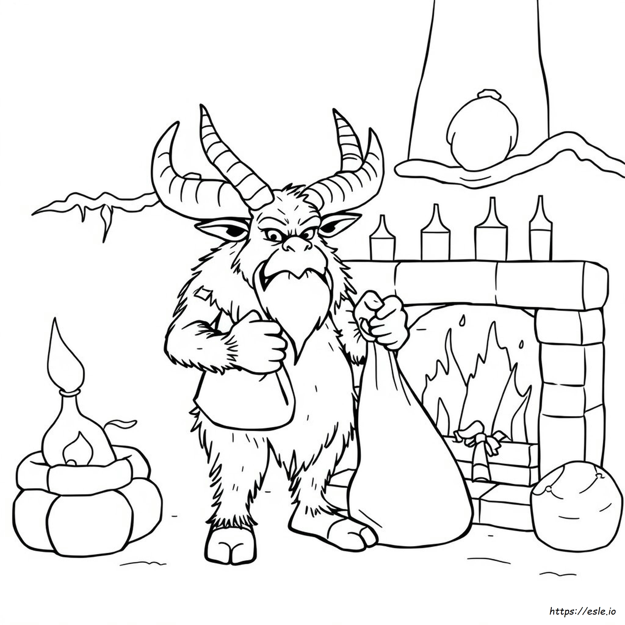 Krampus Da Colorare E Stampare