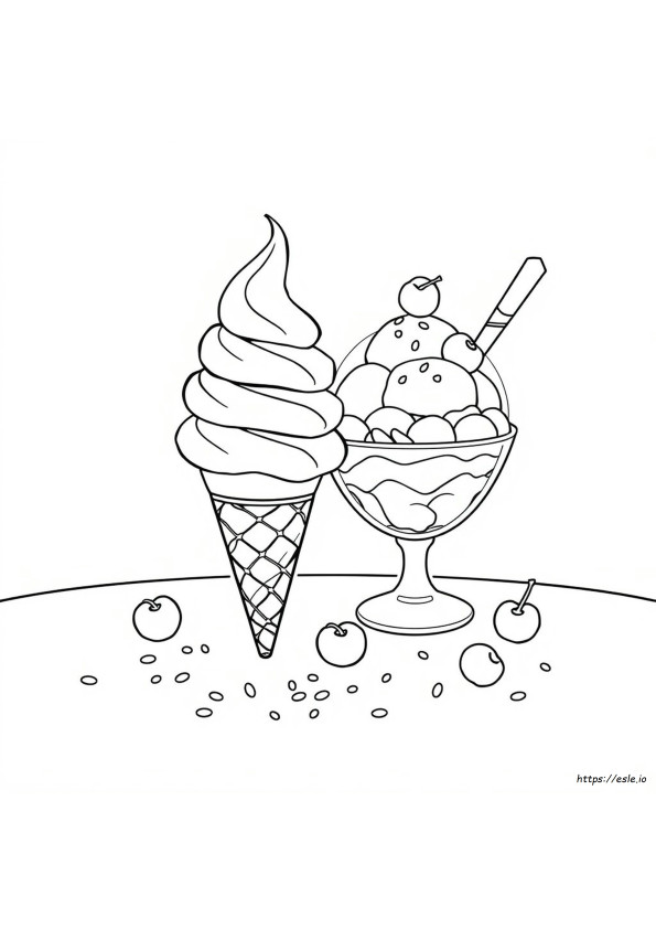 Cono Gelato Da Colorare