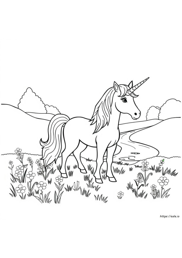 Unicorn Clipart Coloring Pages