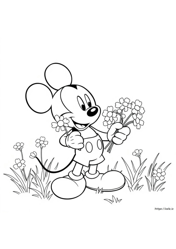 Daisy Mickey Mouse Gambar Mewarnai