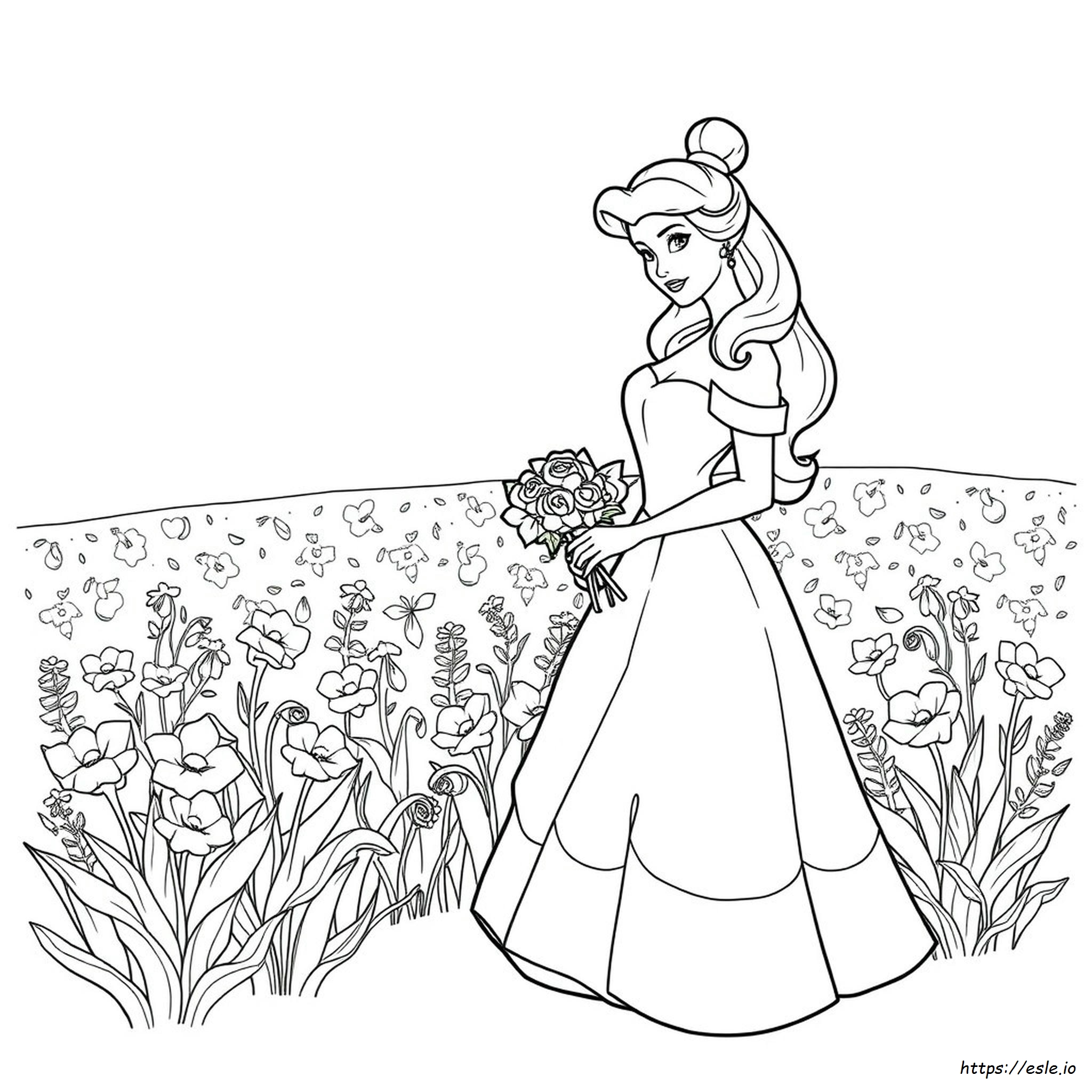 Dibujo De Bella Para Colorear