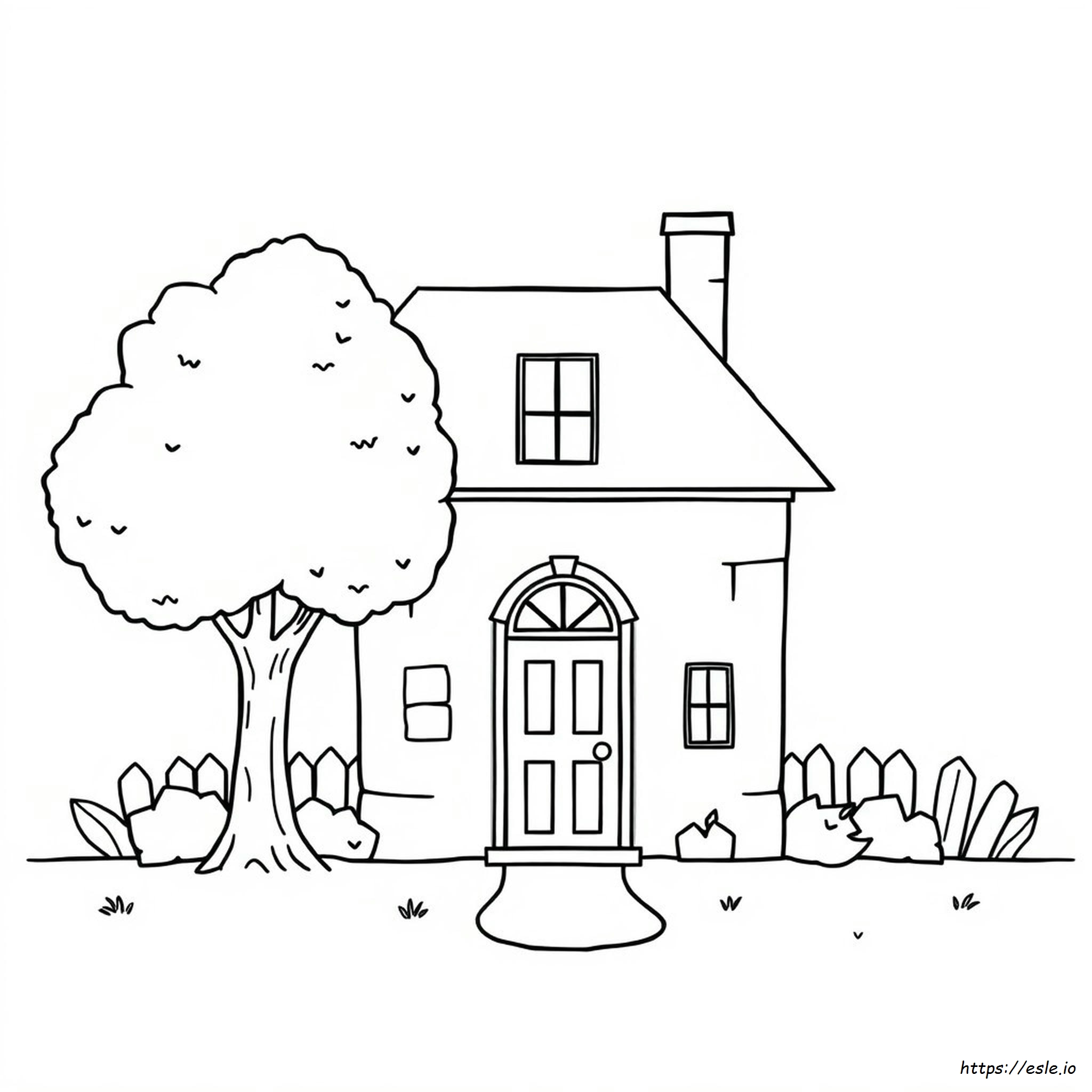 Coloring Page Of A Building