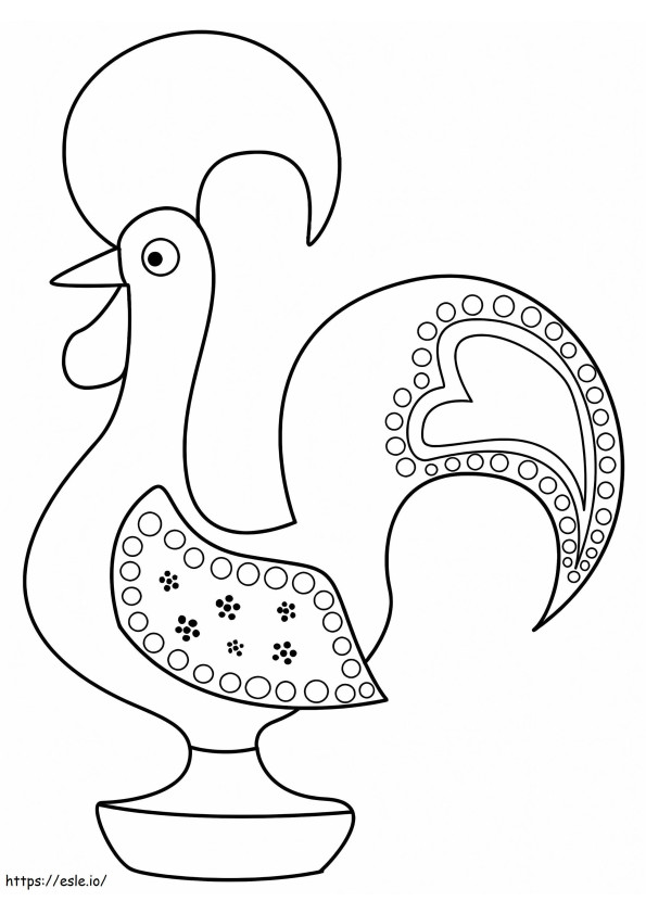 Ayam Portugis 3 Gambar Mewarnai