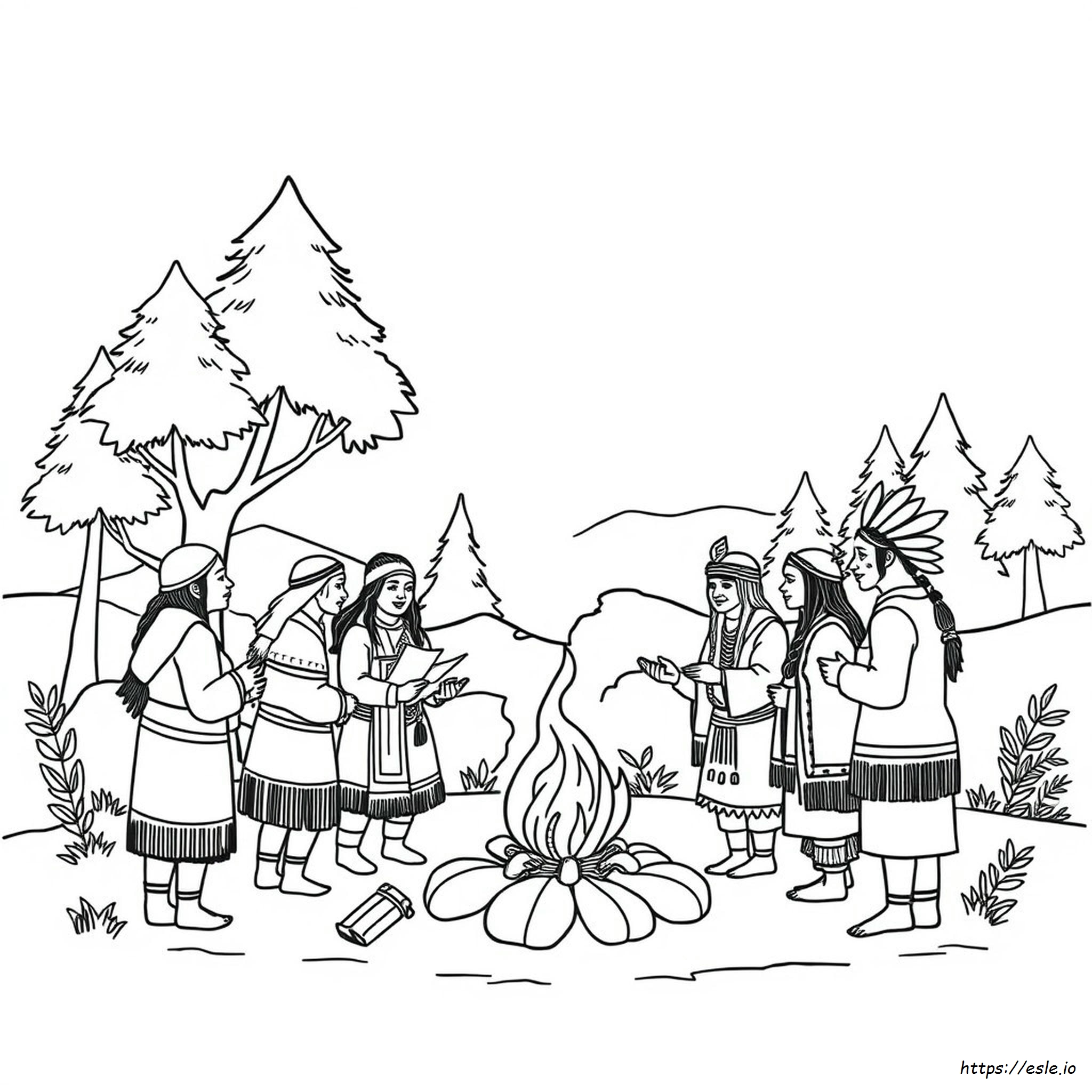 Indigenous Peoples Day Coloring Pages Free Pdf