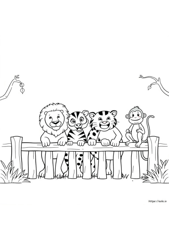 Animale De La Zoo De Colorat