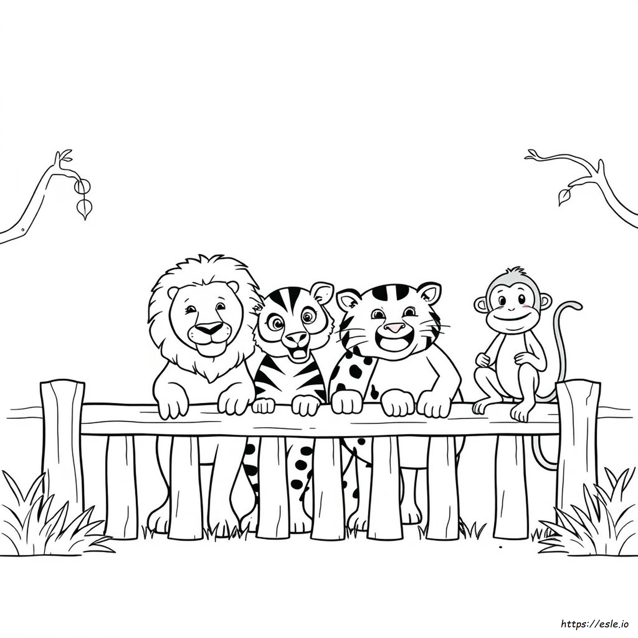 Coloriage Animaux Du Zoo