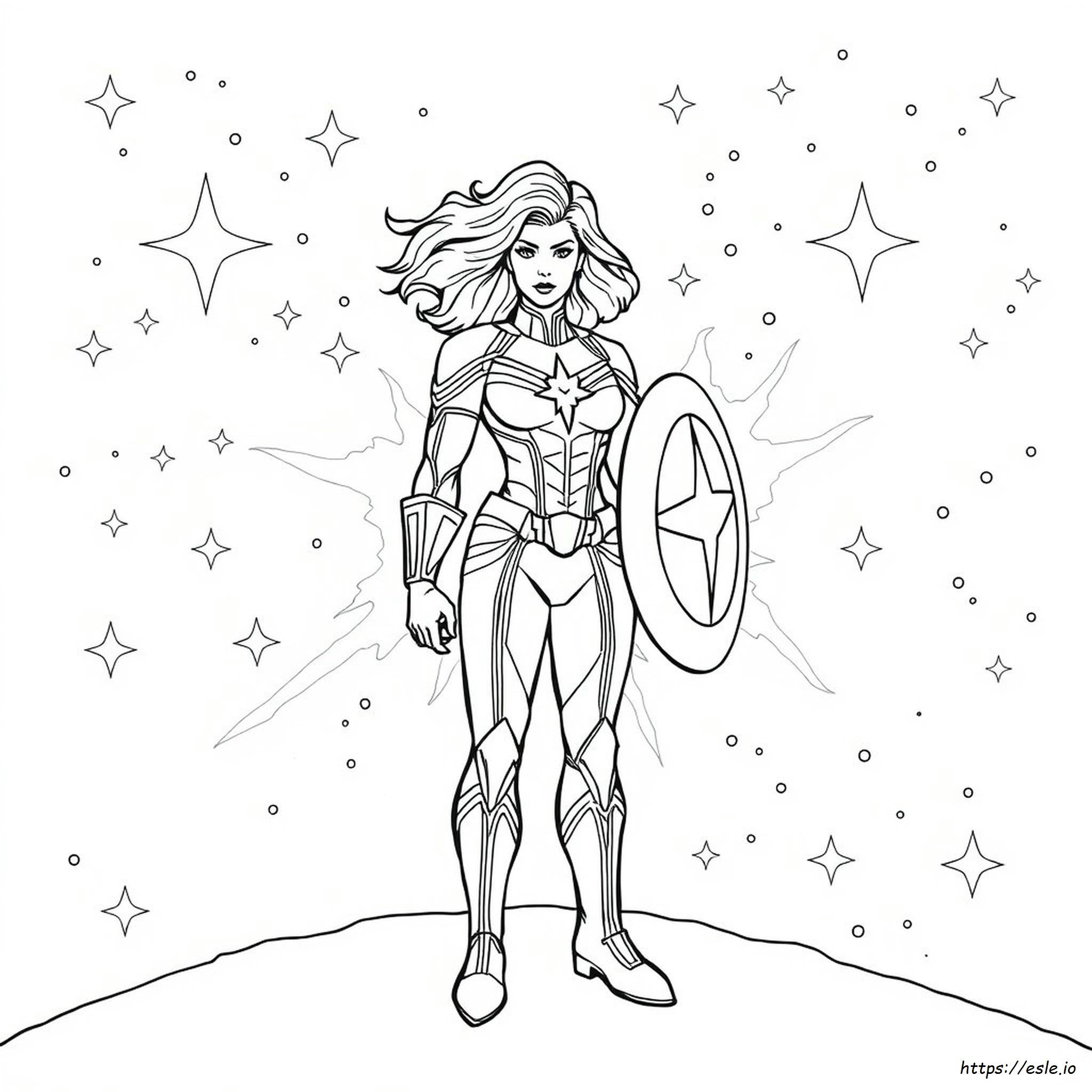 Capitan Marvel Disegni Da Colorare
