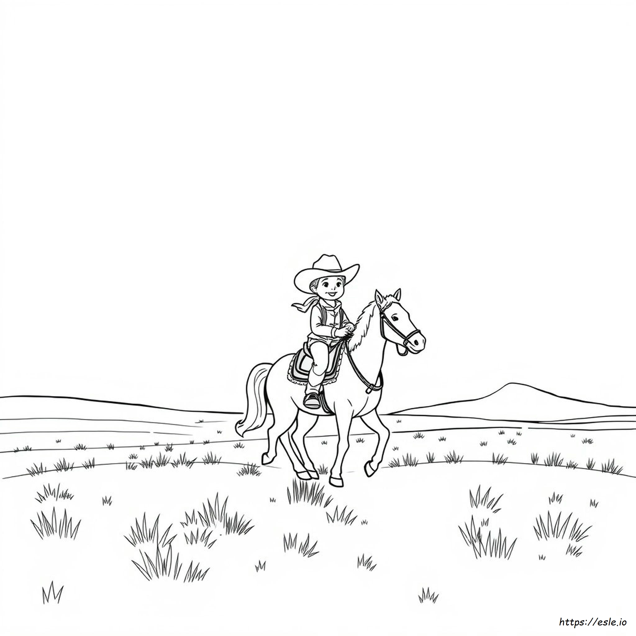 Little Cowboy Coloring Pages