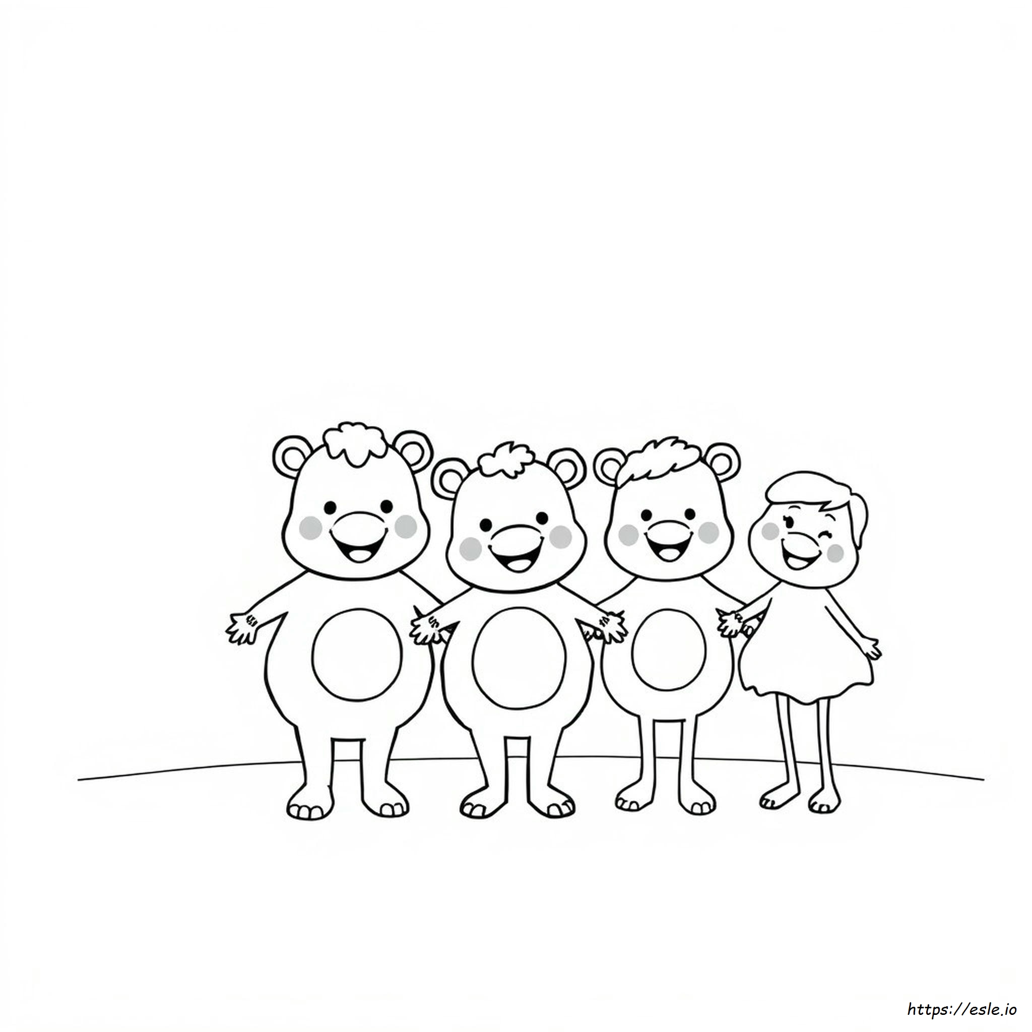 Libro Para Colorear De Mooshie Y Sus Amigos