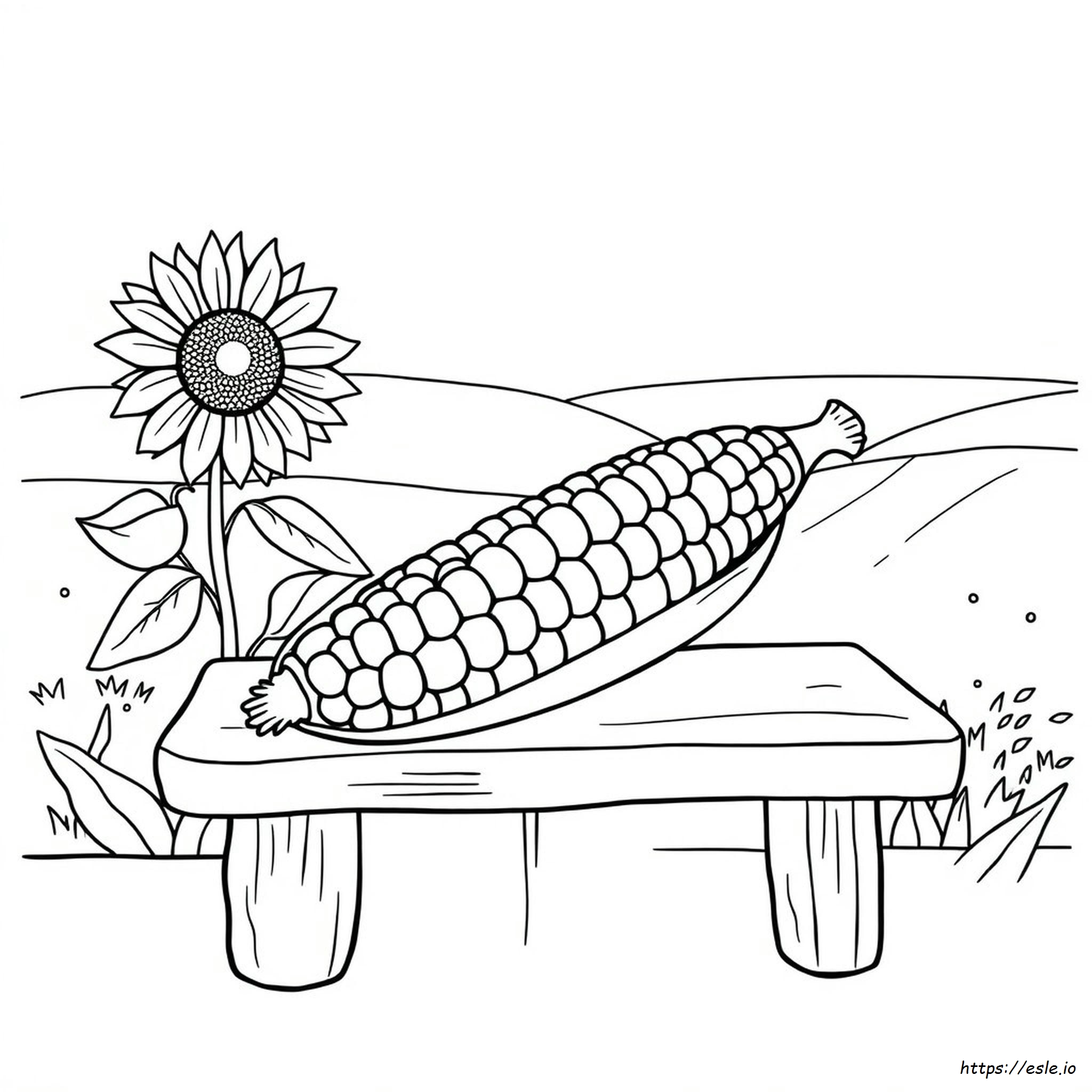 Corn On The Cob Coloring