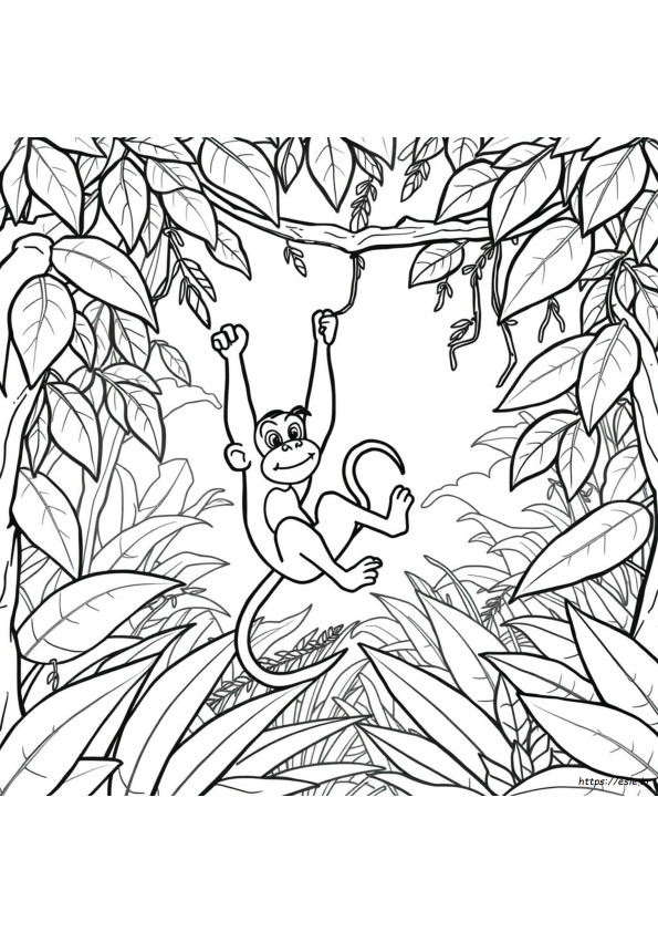 Coloriages Singe