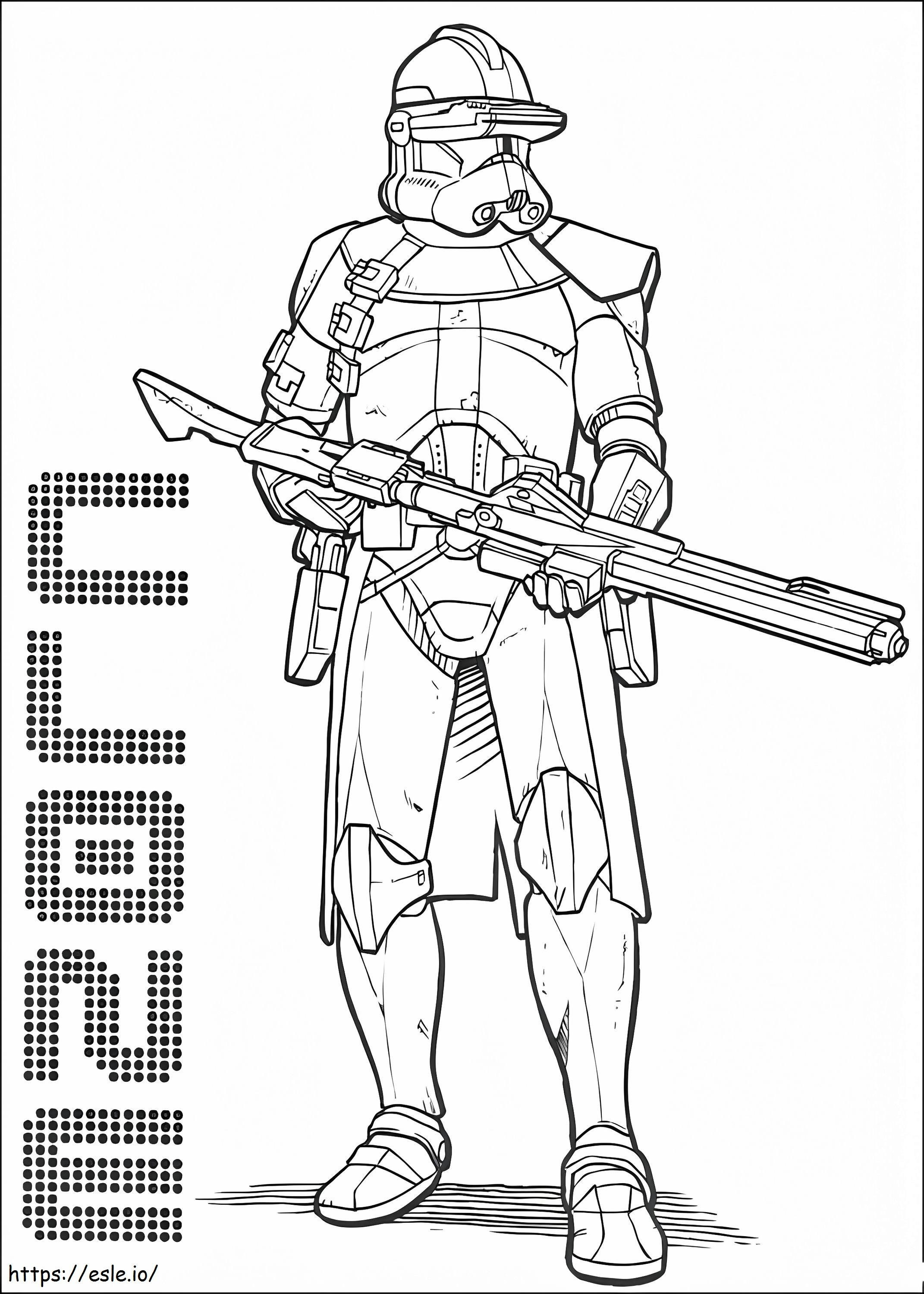 Coloriage  Star Wars Personnage 3 à imprimer dessin