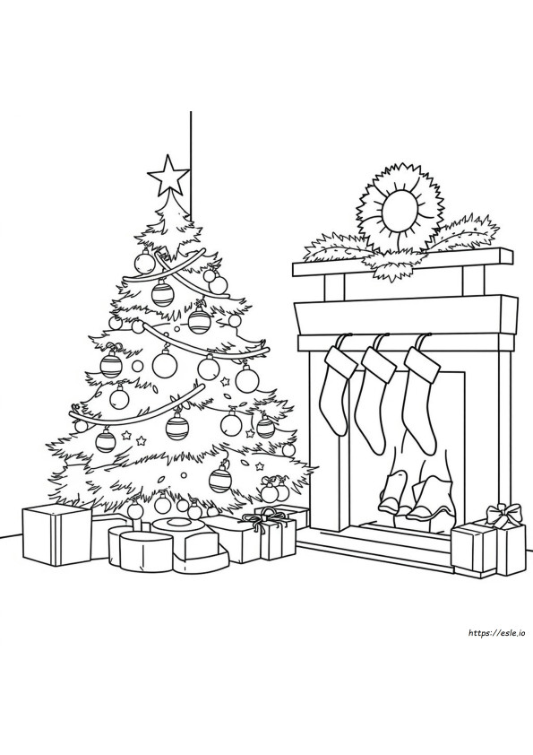 Gambar Natal Untuk Dicetak Dan Mewarnai