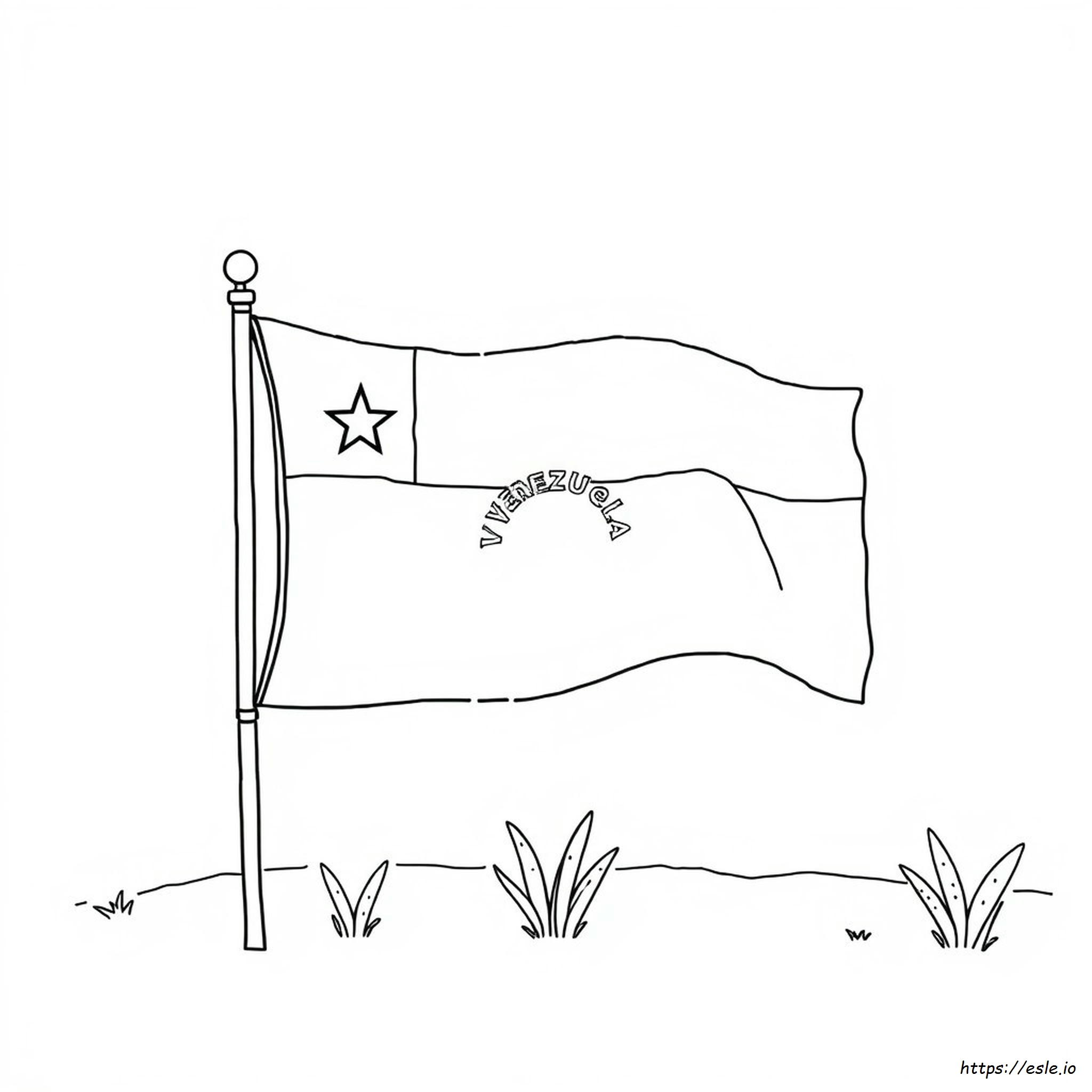 Bandeira Da Venezuela Para Colorir