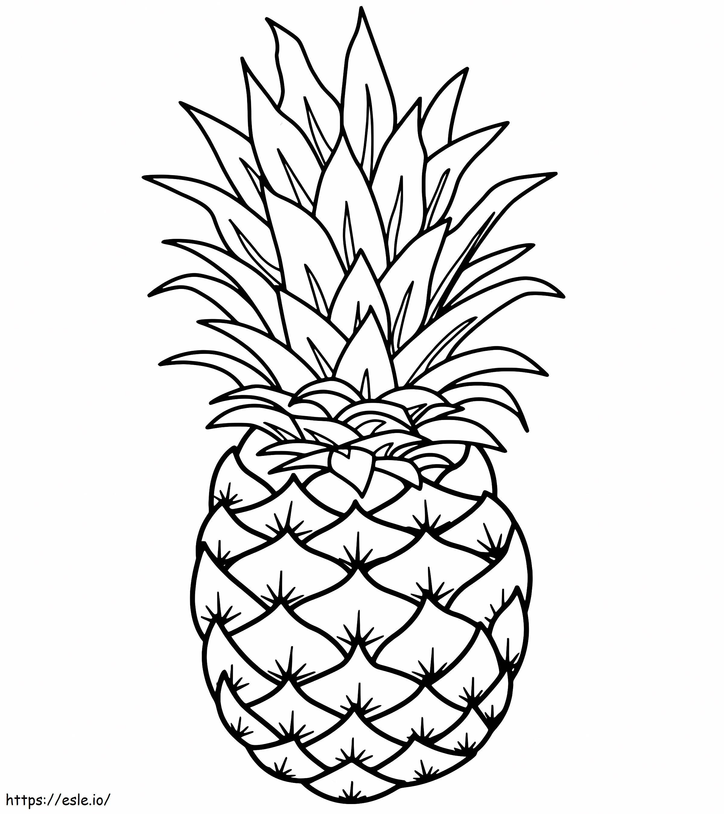 Great Pineapple coloring page