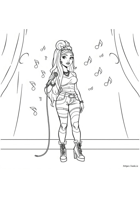 Nicki Minaj Coloring Sheets
