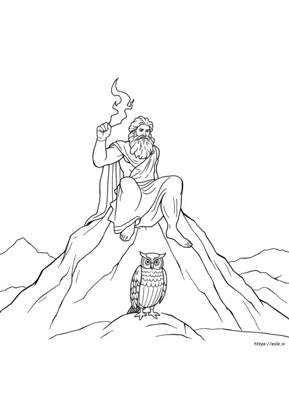 Gambar Mewarnai Mitologi Yunani