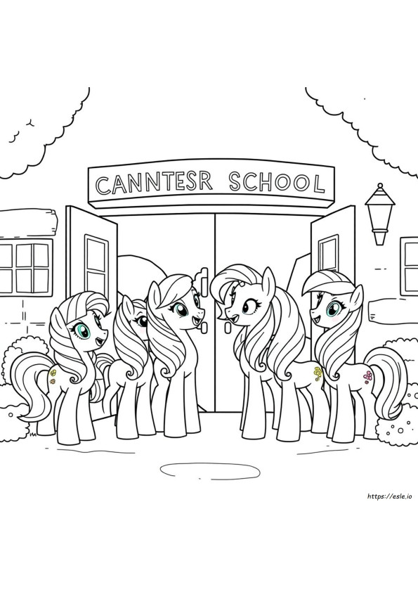 My Litte Pony Equestria Girls Gambar Mewarnai