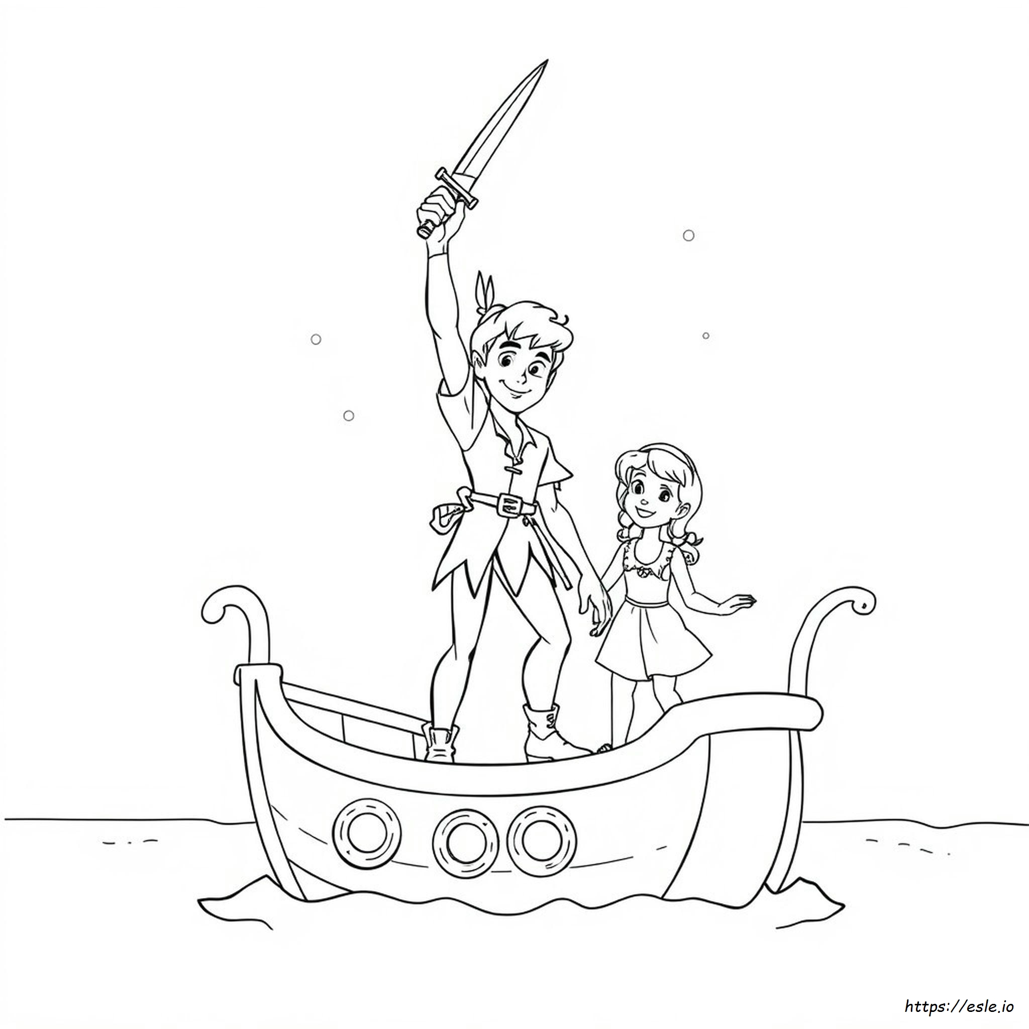 Coloring Page Of Peter Pan