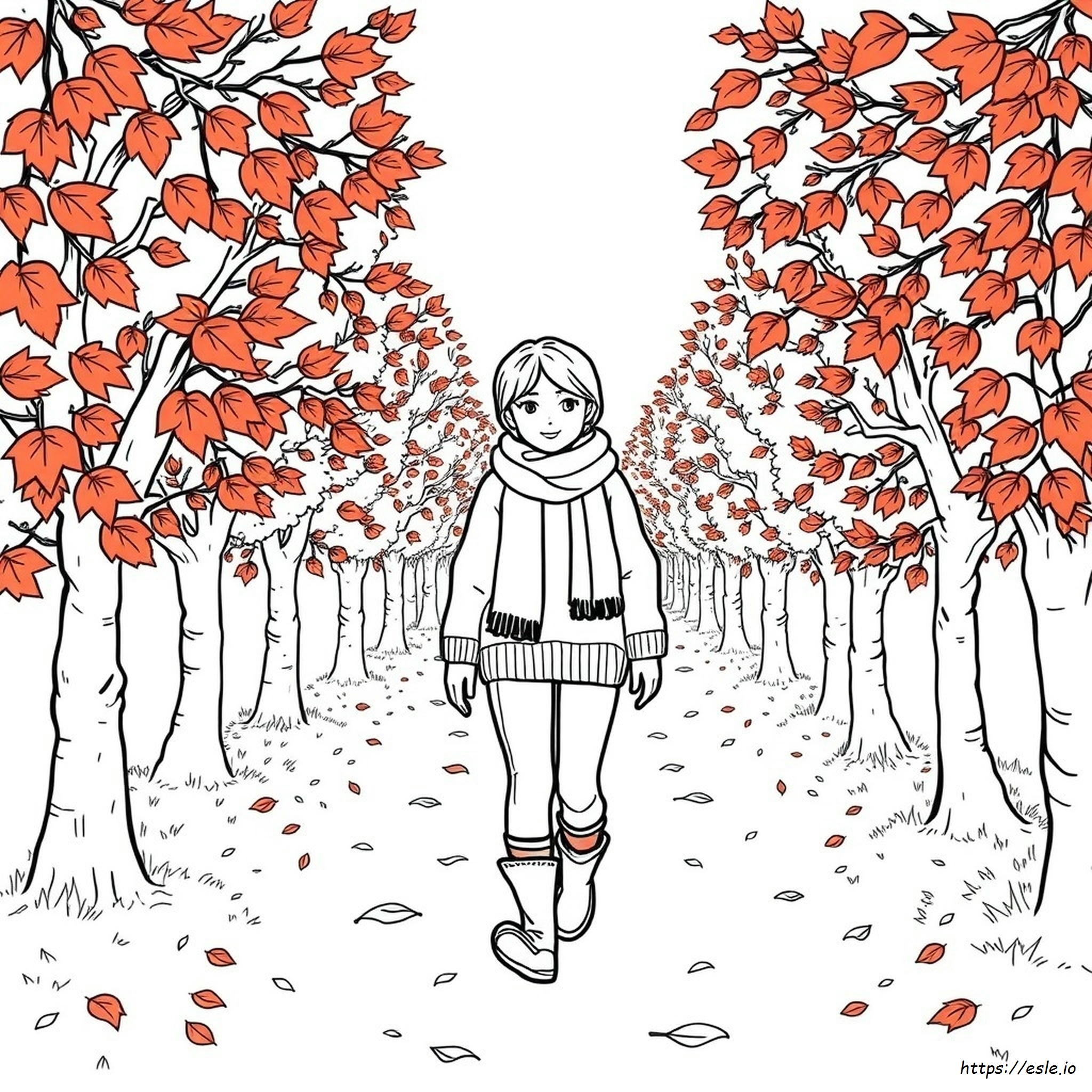 Ropa De Otoño Para Colorear