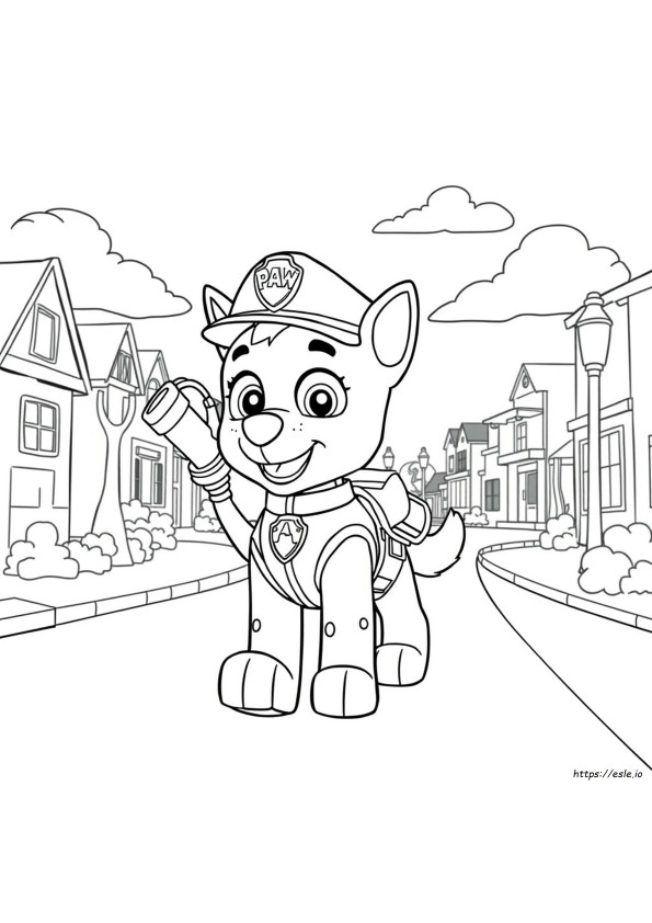 Halaman Mewarnai Patroli Liberty Paw Patrol Untuk Mewarnai