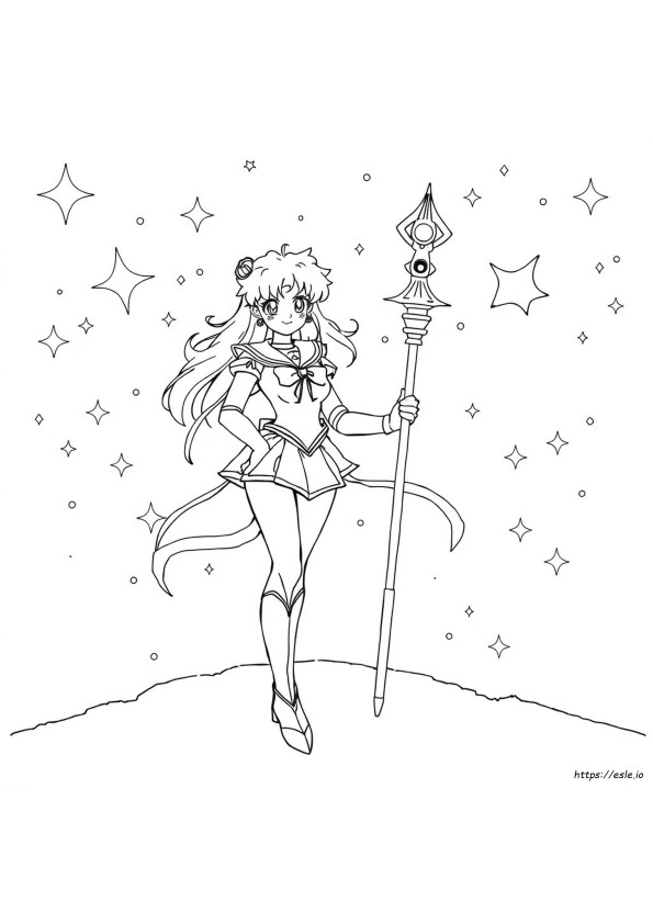 Sailor Saturn Coloring Pages