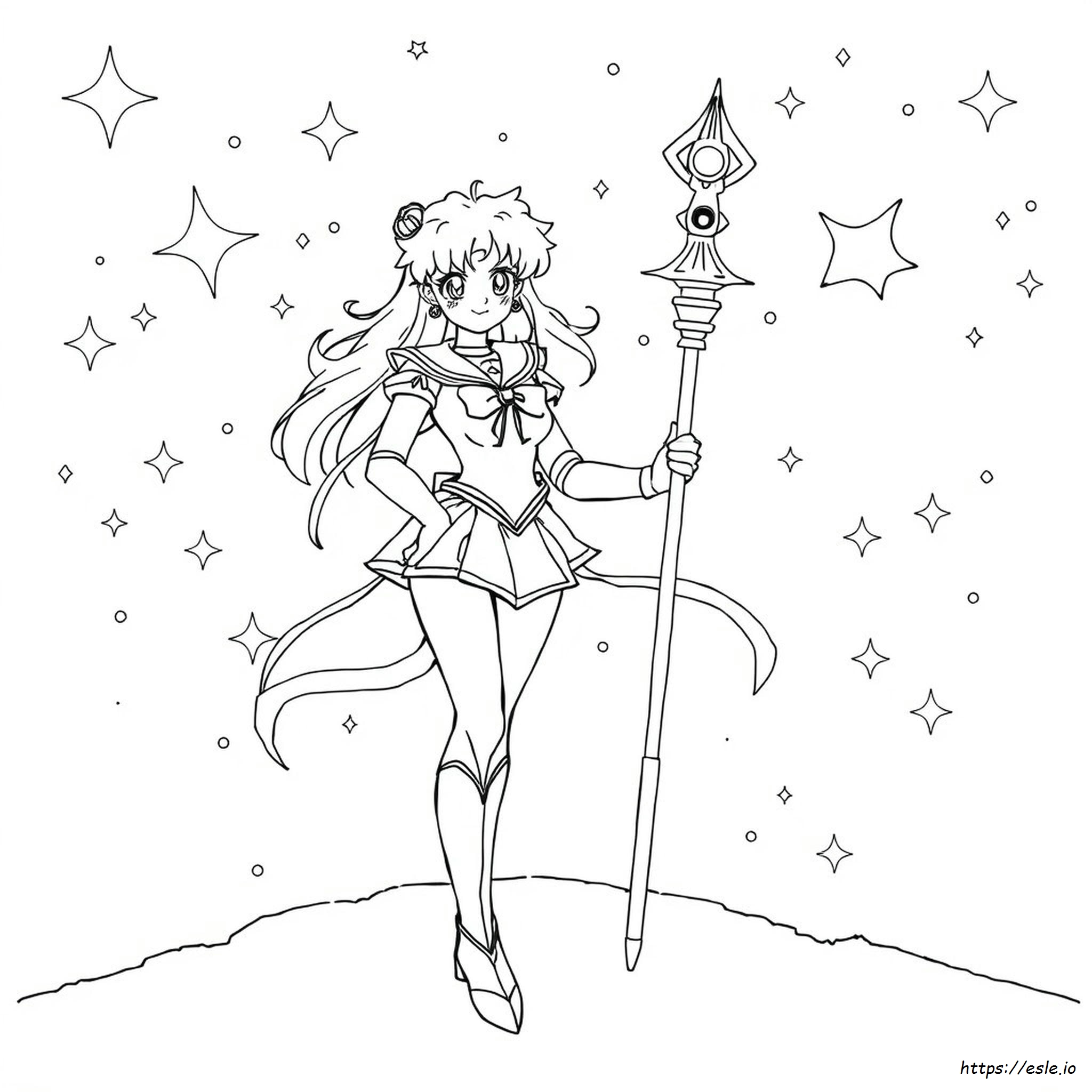Sailor Saturn Ausmalbilder