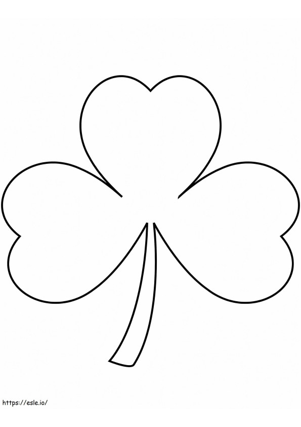 Basic Clover 1 coloring page